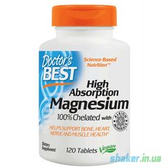 Магній Doctor's BEST Magnesium High Absorption 120 таб