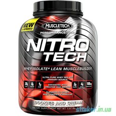 Сироватковий протеїн ізолят MuscleTech Nitro Tech Performance (1,8 кг) cookies and cream