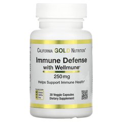 Вітаміни Для Імунітету California Gold Nutrition Immune Defense with Wellmune Beta-Glucan 250 mg 30 капсул