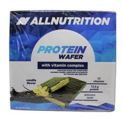 Протеїнові батончики AllNutrition Protein Wafer Bar 32x35г Vanilla