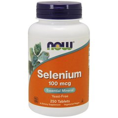 Селен Now Foods Selenium 100 mcg (250 таб) нау фудс селениум