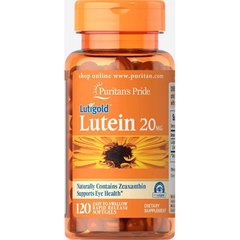 Лютеин и зеаксантин Puritan's Pride Lutein 20 mg with Zeaxanthin 120 капсул