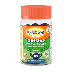 Комплекс вітамінів Haliborange Softies Vegan Multivitamin 30 м'як. капсул blueberry