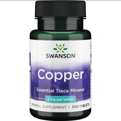 Мідь Swanson Copper 2 mg 300 таблеток