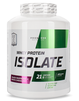 Сывороточный протеин изолят Progress Nutrition Whey Protein Isolate 1800 г Черная малина и белый шоколад