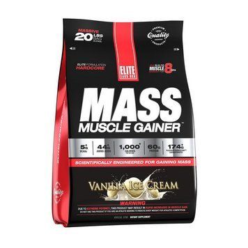 Гейнер для набора массы ELITE Labs Mass Muscle Gainer 9070 г cookies and cream