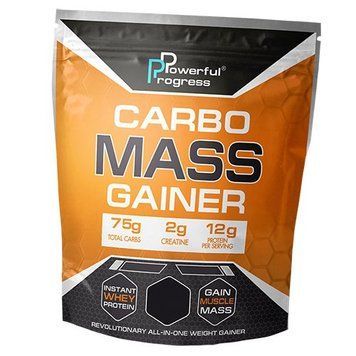 Гейнер для набора массы Powerful Progress Carbo Mass Gainer 4000 грамм Мороженое