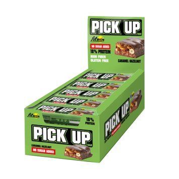 Протеїновий батончик FitWin PickUp 24x45 г Caramel Hazelnut