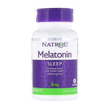 Мелатонін Natrol Melatonin 3 mg 60 таб