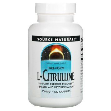 L-цитрулін, L-Citrulline, Source Naturals, 125 мг, 120 капсул