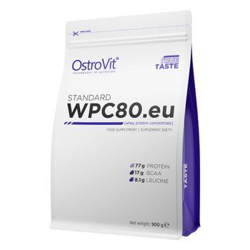 Сывороточный протеин концентрат OstroVit WPC80.eu (900 г) biscuit dream