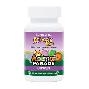 Пробиотики для детей Nature's Plus Animal Parade Acidophi Kidz 90 таблеток Berry