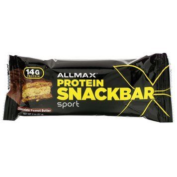 Протеїновий батончик AllMax Nutrition High Protein Bar 57 грамм White Chocolate Peanut Butter