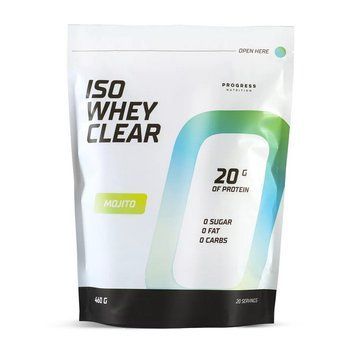 Сироватковий протеїн ізолят Progress Nutrition Iso Whey Clear 460 г mojito