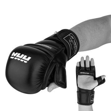 Рукавички для MMA PowerPlay 3026 Чорні M