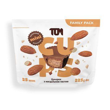 Миндальная Паста TOM Almond Paste Milk Chocolate Family Pack 225 г