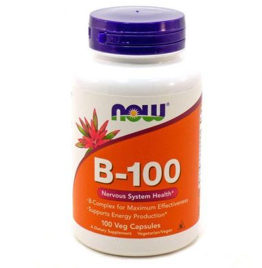 Комплекс витаминов группы Б 100 Now Foods B-100 (100 капс)