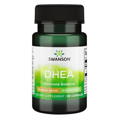 Дегідроепіандростерон Swanson DHEA 25 mg 30 капсул