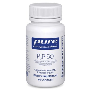 Витамин B6 Пиридоксаль-5-фосфат Pure Encapsulations P5P 50 60 капсул