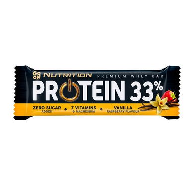 Протеиновый батончик GoOn Nutrition Protein 33% Bar 50 грамм Ваниль малина