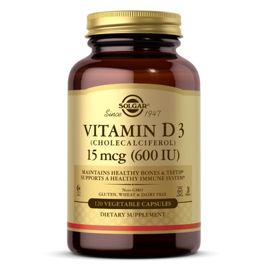 Витамин д3 Solgar Vitamin D3 600 IU 120 капсул