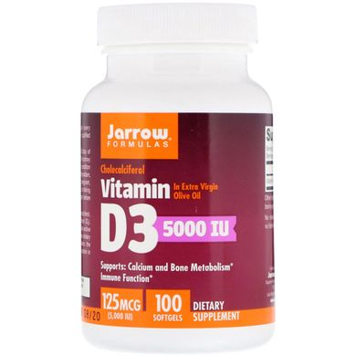 Витамин д3 Jarrow Formulas Vitamin D3 1000 IU 100 капсул