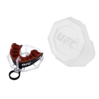 Капа OPRO Junior Silver UFC Hologram Black/Red (art.002265002)