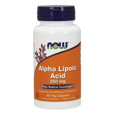 Альфа-липоевая кислота Now Foods Alpha Lipoic Acid 250 mg 120 капсул
