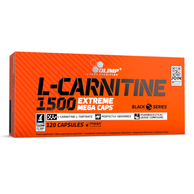 Л-карнитин Olimp L-Carnitine 1500 Extreme Mega Caps 120 капс