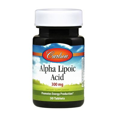 Альфа-липоевая кислота Carlson Labs Alpha Lipoic Acid 300 мг 30 таблеток