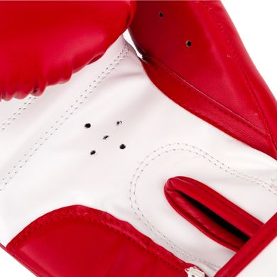 Боксерські рукавиці PowerPlay 3004 JR Червоно-Білі 6 унцій