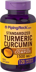 Куркумін Piping Rock Turmeric Curcumin Complex Black Pepper 1000 mg 90 капсул