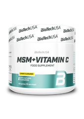 Метилсульфонилметан МСМ с витамином C BioTech MSM + Vitamin C (150 г) биотеч лимон