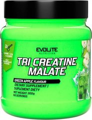 Три креатин малат Evolite Nutrition Tri Creatine Malate 300 г green apple