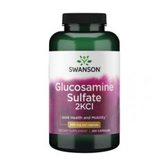 Глюкозамин сульфат Swanson Glucosamine Sulfate 2KCI 500mg 250 капсул