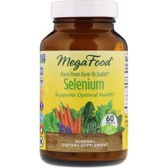 Селен, Selenium, MegaFood, 60 таблеток