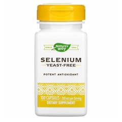 Селен Nature’s Way Selenium 200 mcg 100 капсул