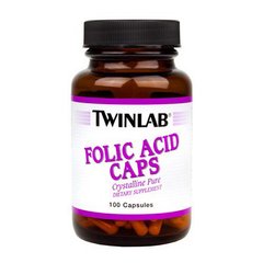 Фолиевая кислота Twinlab Folic Acid Caps (100 капс) твинлаб