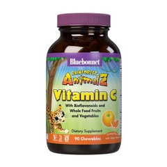 Дитячий вітамін С Bluebonnet Nutrition Vitamin C with bioflavonoids for kids 90 жувачок Апельсин