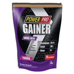 Гейнер для набора массы Power Pro Gainer 4000 гбразильський горіх
