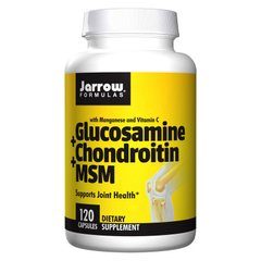 Глюкозамін хондроїтин МСМ Jarrow Formulas Glucosamine + Chongroitin + MSM 120 капс