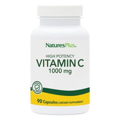Витамин C, Vitamin C, 1000 мг, Nature's Plus, 90 вегетарианских капсул