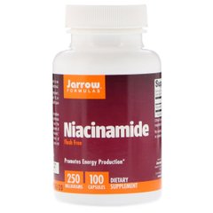 Ниацинамид (В3) 250 мг, Jarrow Formulas, 100 капсул