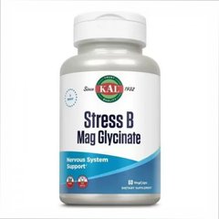 Комплекс витамина KAL Stress B Magnesium Glycinate 60 вег. капсул