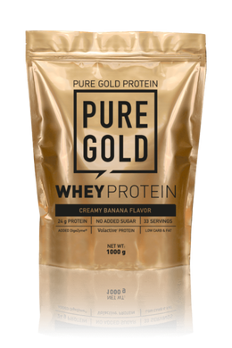 Сироватковий протеїн концентрат Pure Gold Protein Whey Protein 1000 грамів Банановий крем