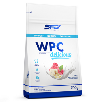 Сироватковий протеїн концентрат SFD Nutrition WPC Delicious 700 г Vanila With Strawberry
