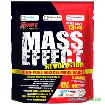 Гейнер для набора массы SAN Mass Effect Revolution 6000 г масс эффект революшн milk chocolate delight