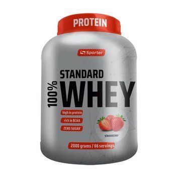 Сывороточный Протеин Sporter 100% Whey Standard 2000 г Strawberry