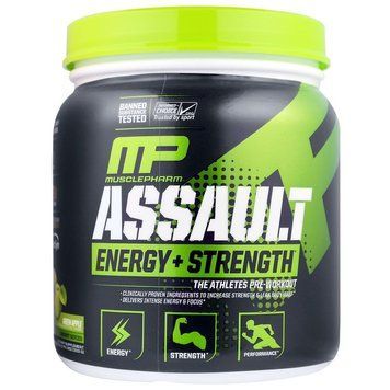 Предтренировочный комплекс Muscle Pharm Assault Energy + Strength 333 грамм Яблоко