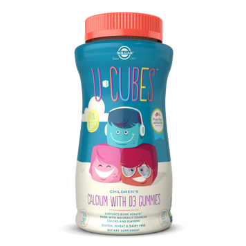 Кальций для детей Solgar U-Cubes Children's Calcium with D3 (120 жувачек)